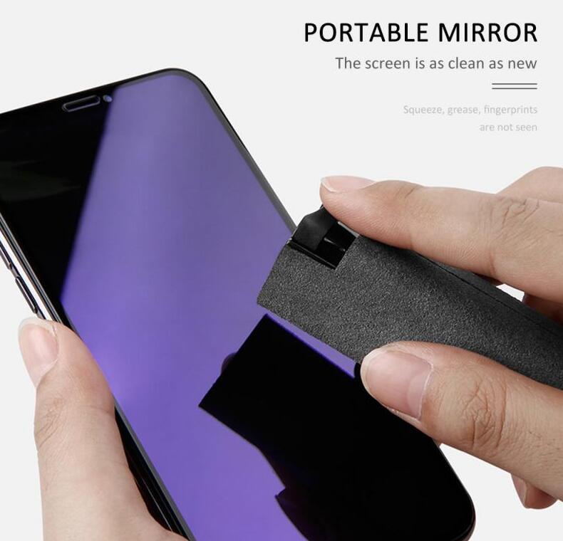 2‑in‑1 screen cleaning kit for phones, laptops, tablets & monitors — dust remover + microfiber cloth