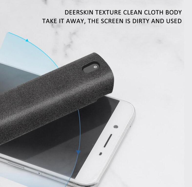 2‑in‑1 screen cleaning kit for phones, laptops, tablets & monitors — dust remover + microfiber cloth