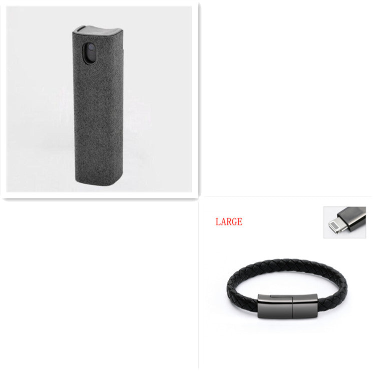 2‑in‑1 screen cleaning kit for phones, laptops, tablets & monitors — dust remover + microfiber cloth